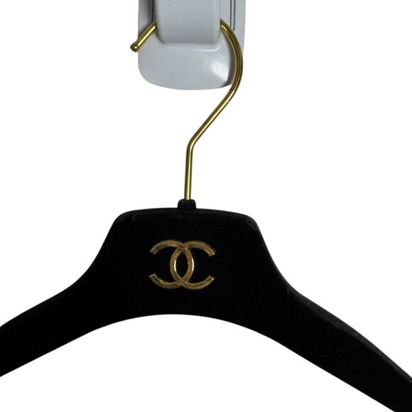 Authentic Chanel Velvet Hanger with Gold Logo from Chanel Dress - Picture 4 of 4